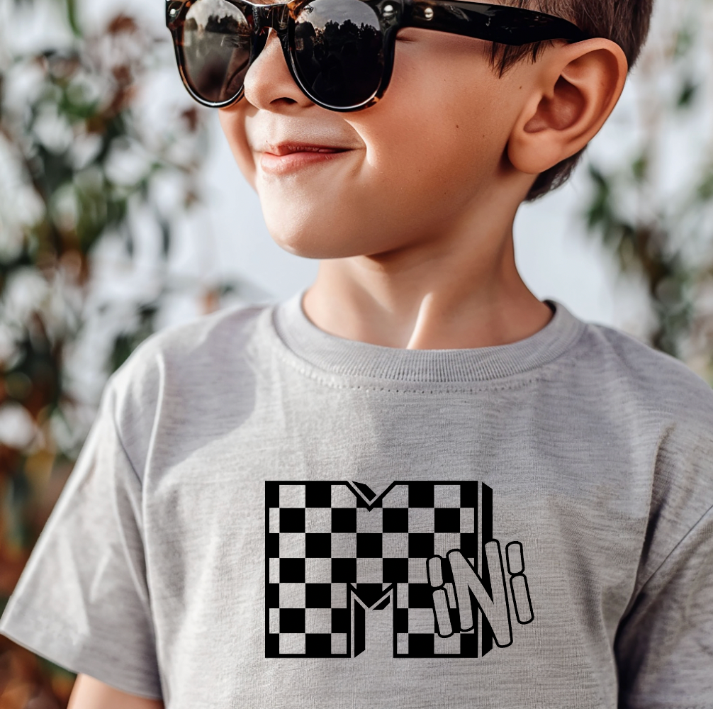 Mini Checkered “M” Tee