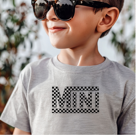 Mini "Retro Checkered" Tee