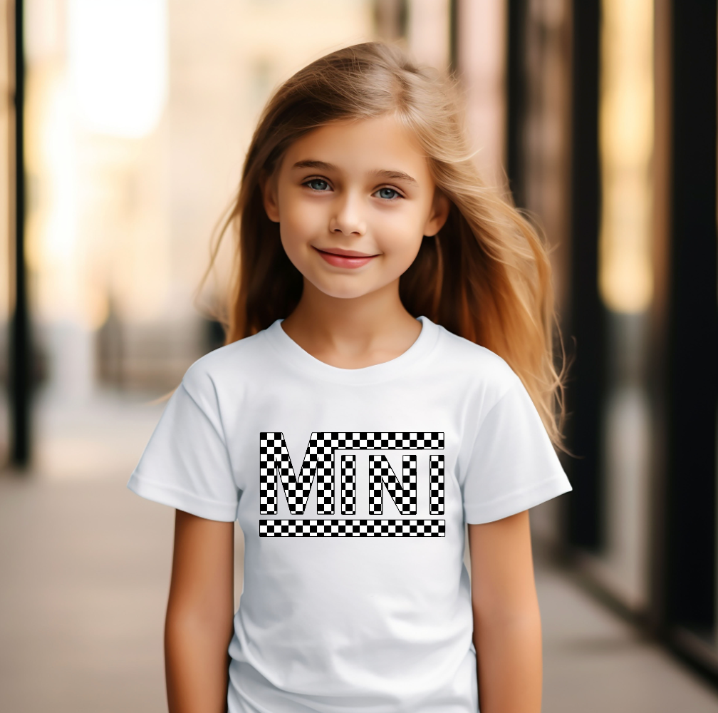 Mini "Retro Checkered" Tee