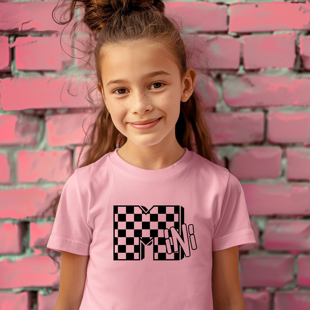 Mini Checkered “M” Tee