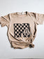 Mama Checkered “M” Tee