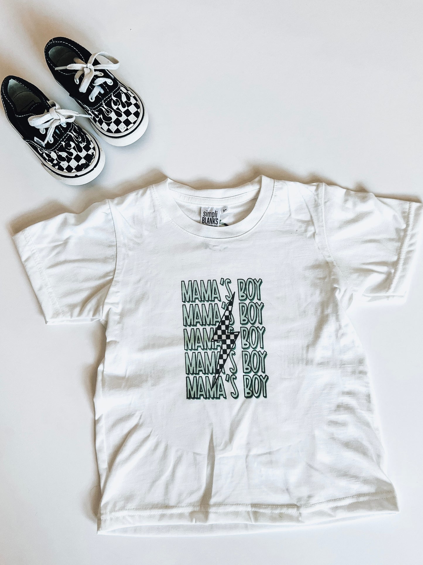 “Mama’s Boy” Lightning Bolt Tee